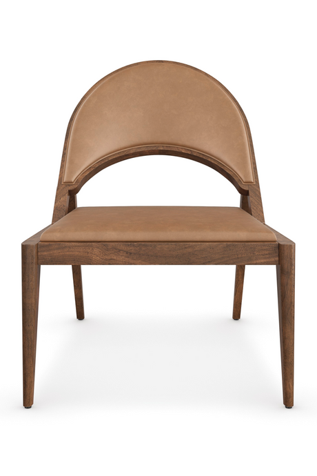   Brown Leather Lounge Chair | Oroa.com