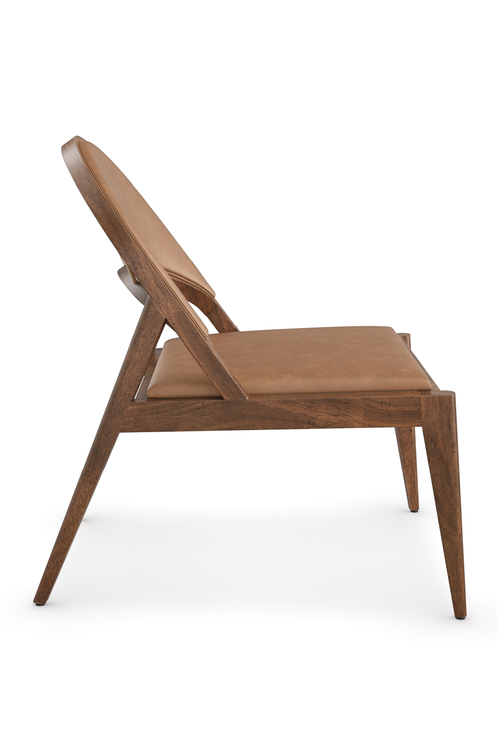   Brown Leather Lounge Chair | Oroa.com