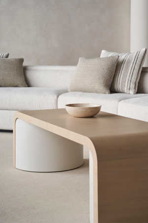   Curved Oak Coffee Table | Oroa.com