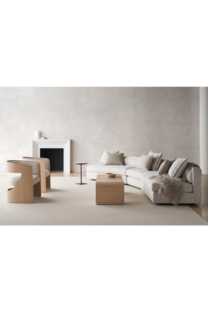   Curved Oak Coffee Table | Oroa.com