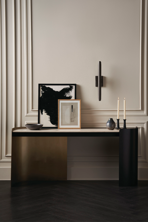   Cream Travertine Modern Desk | Oroa.com