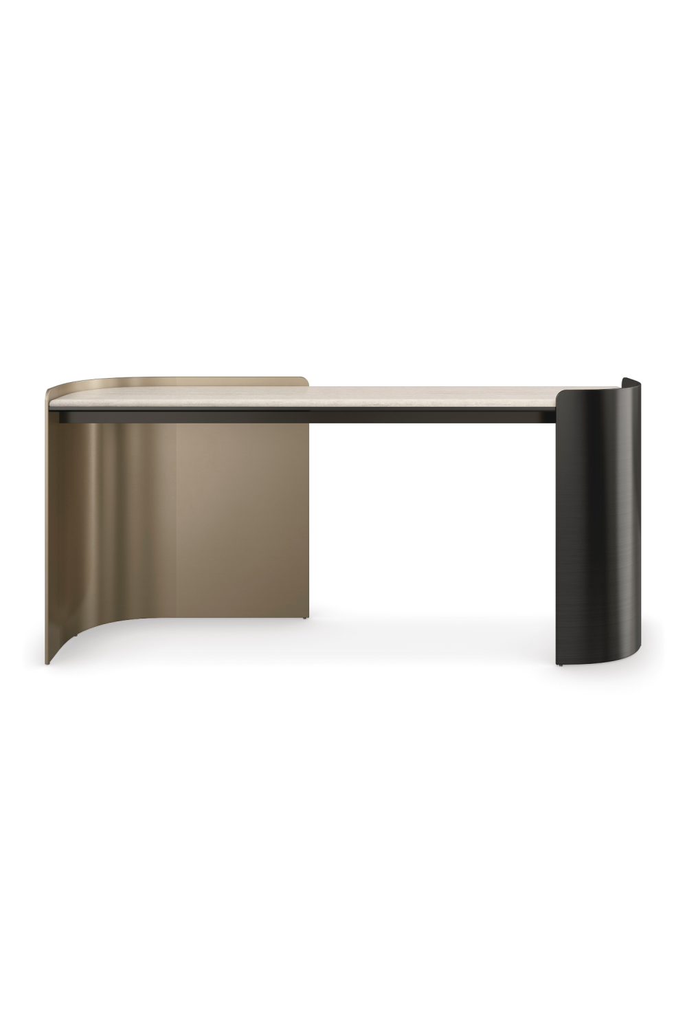   Cream Travertine Modern Desk | Oroa.com