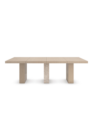   Oak Extendable Modern Dining Table | Oroa.com