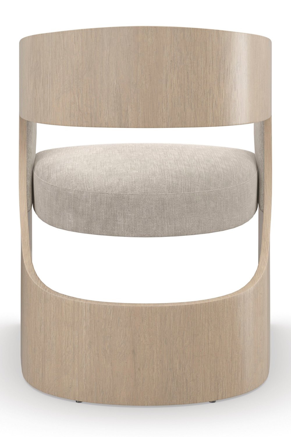   Curved Oak Accent Chair | Oroa.com