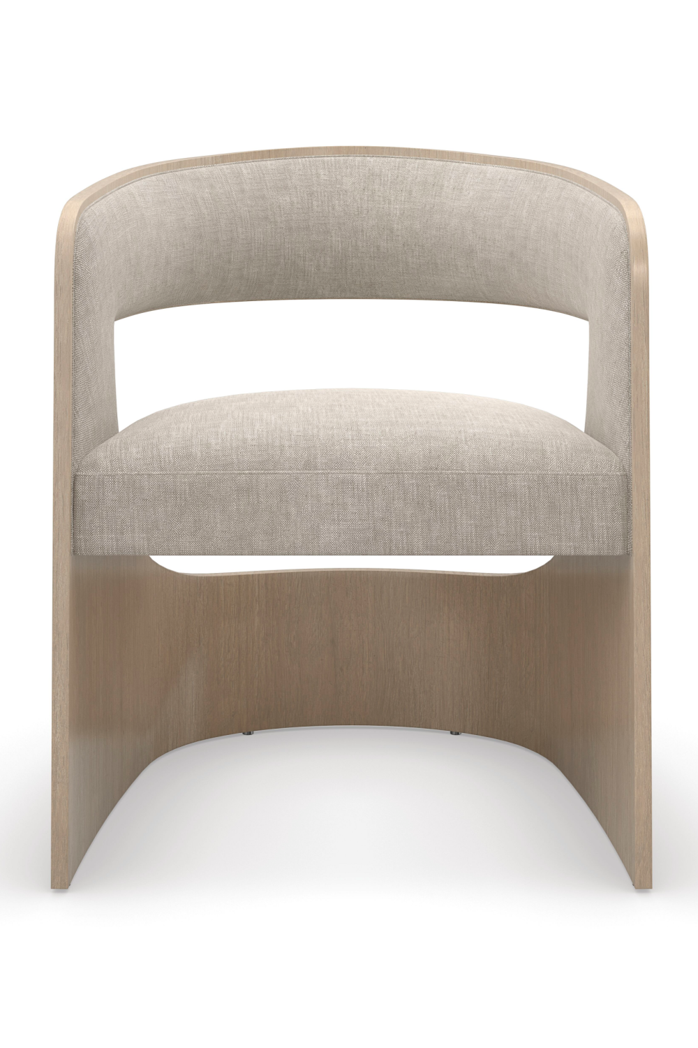   Curved Oak Accent Chair | Oroa.com