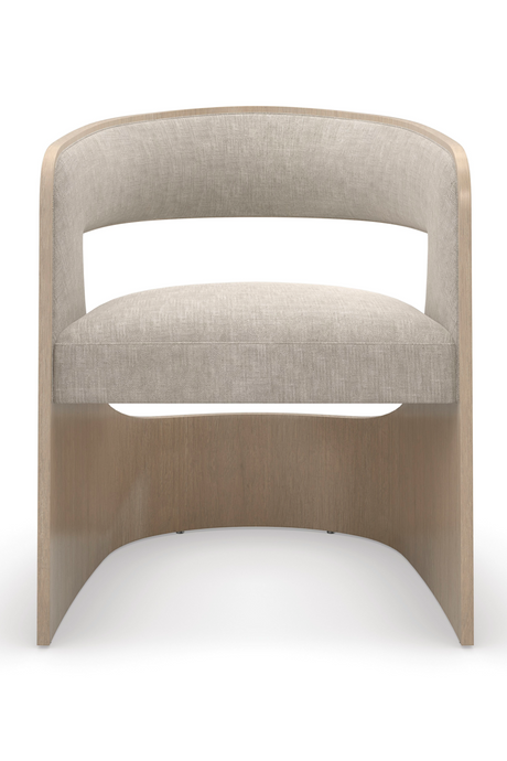   Curved Oak Accent Chair | Oroa.com