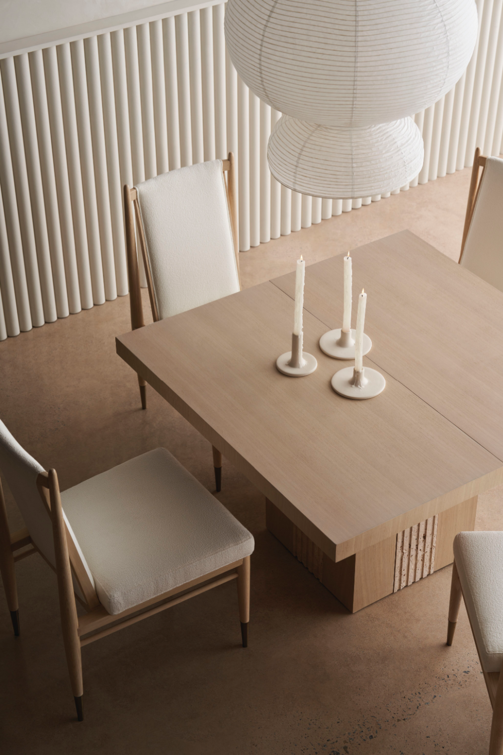   Bouclé Ivory Dining Chair | Oroa.com
