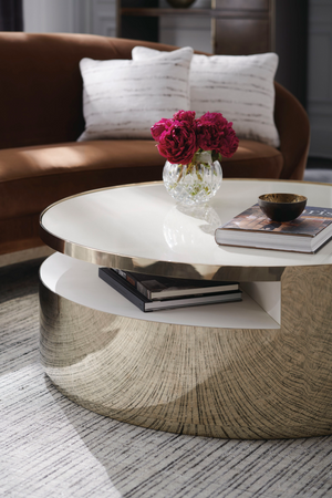   Brown Velvet Curved Sofa | Oroa.com