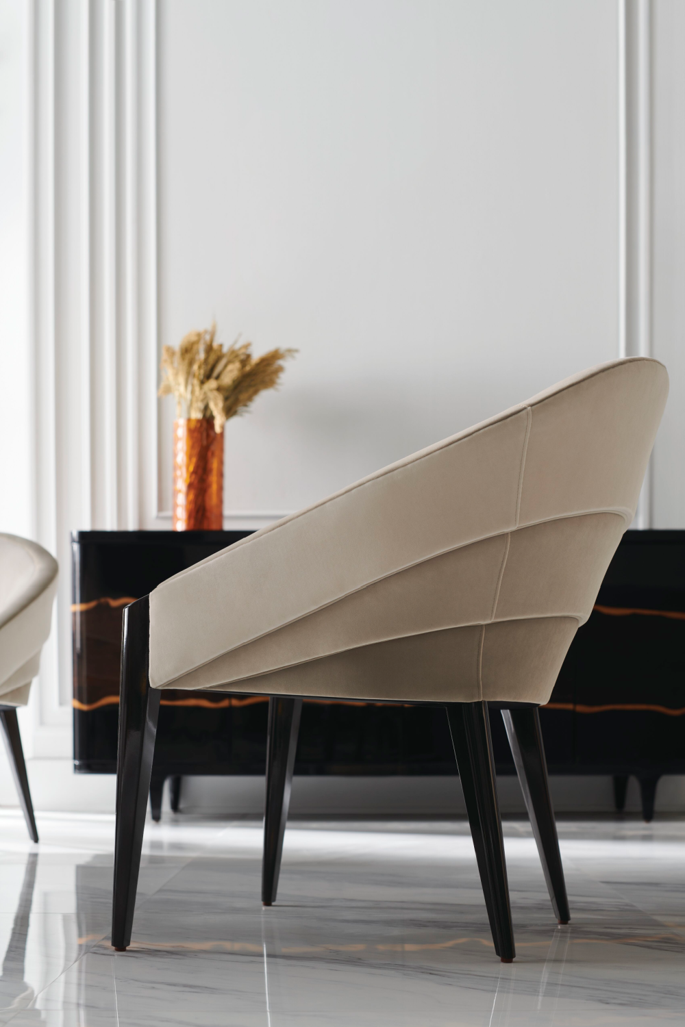   Velvet Modern Accent Chair | Oroa.com