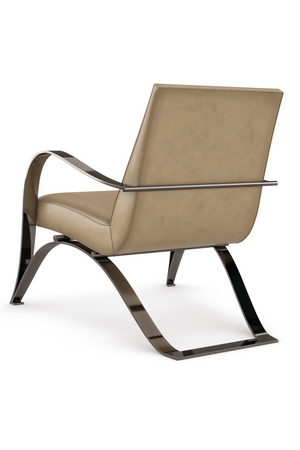   Light Brown Leather Lounge Chair | Oroa.com