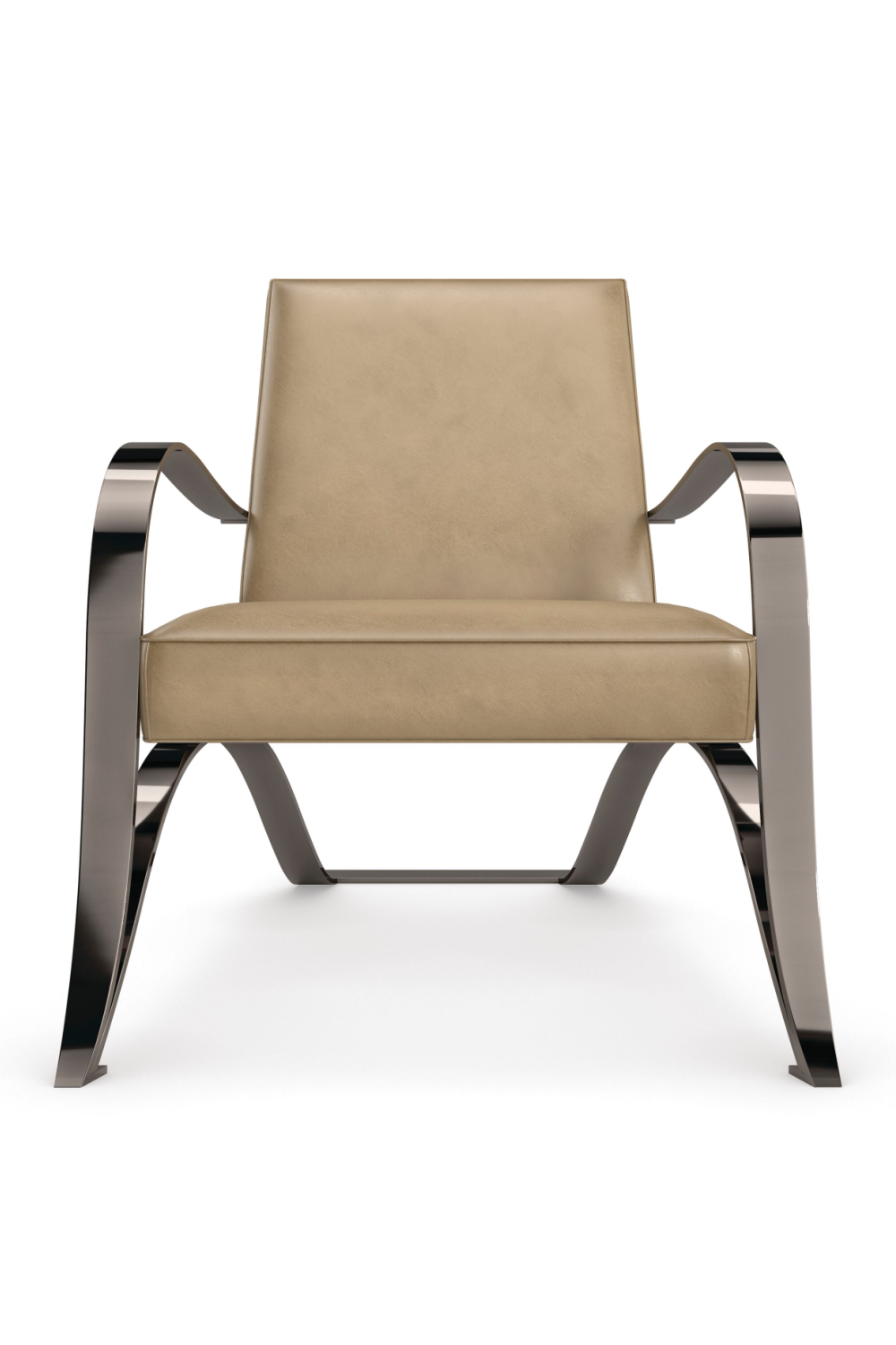   Light Brown Leather Lounge Chair | Oroa.com