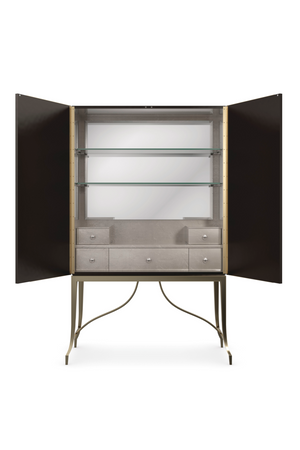   Metallic Modern Bar Cabinet | Oroa.com