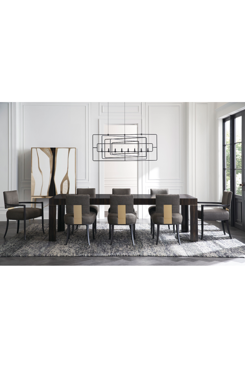   Metallic Modern Bar Cabinet | Oroa.com