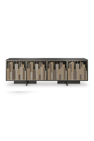   Geometric Patterned Media Cabinet | Oroa.com
