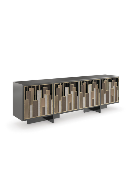   Geometric Patterned Media Cabinet | Oroa.com