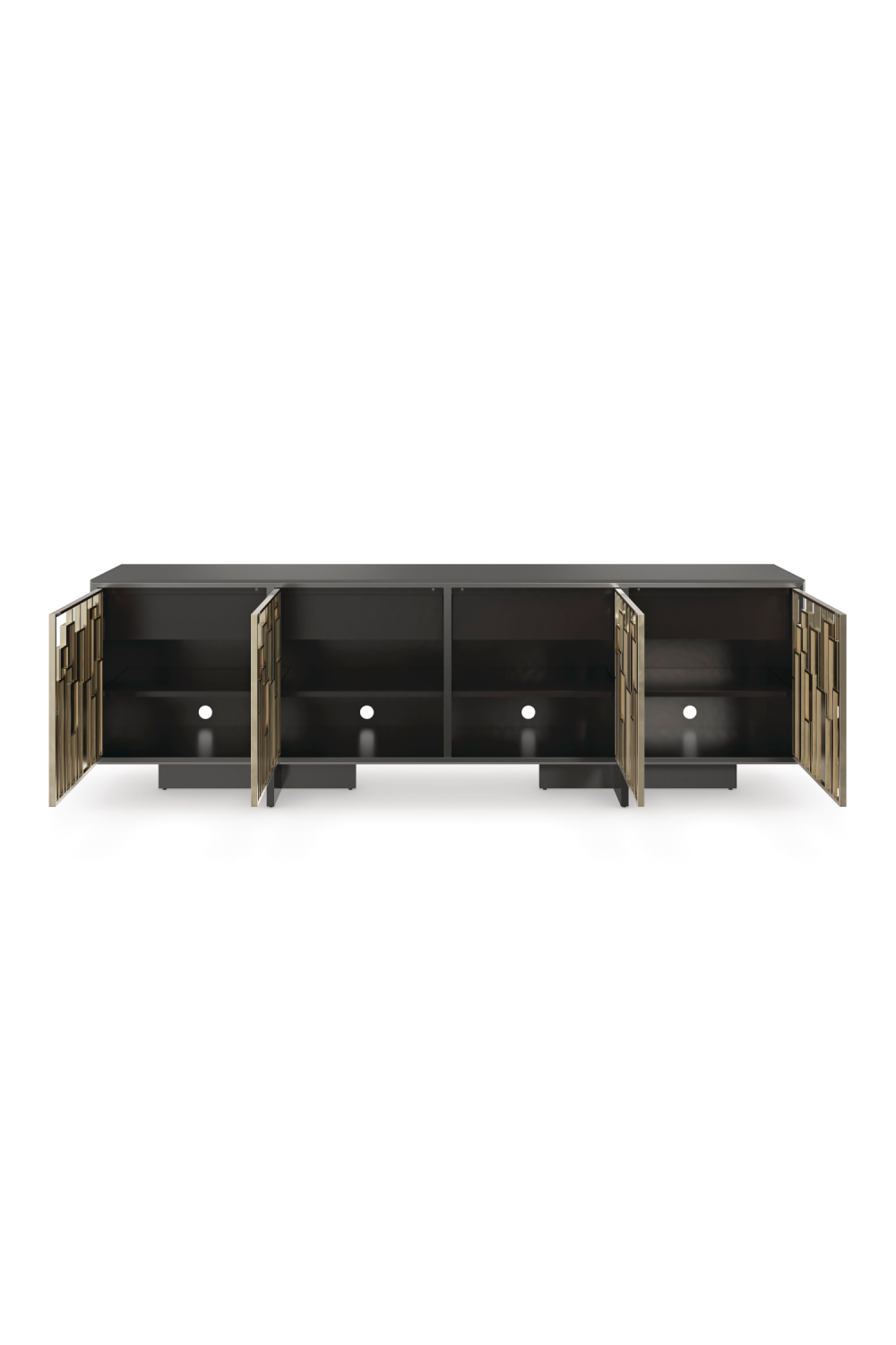   Geometric Patterned Media Cabinet | Oroa.com