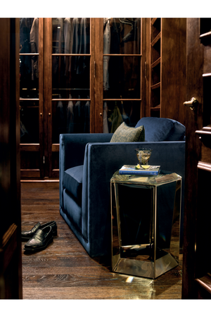   Beveled Crystal Side Table | Oroa.com