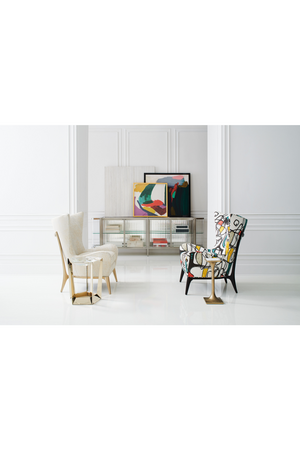   Beveled Crystal Side Table | Oroa.com