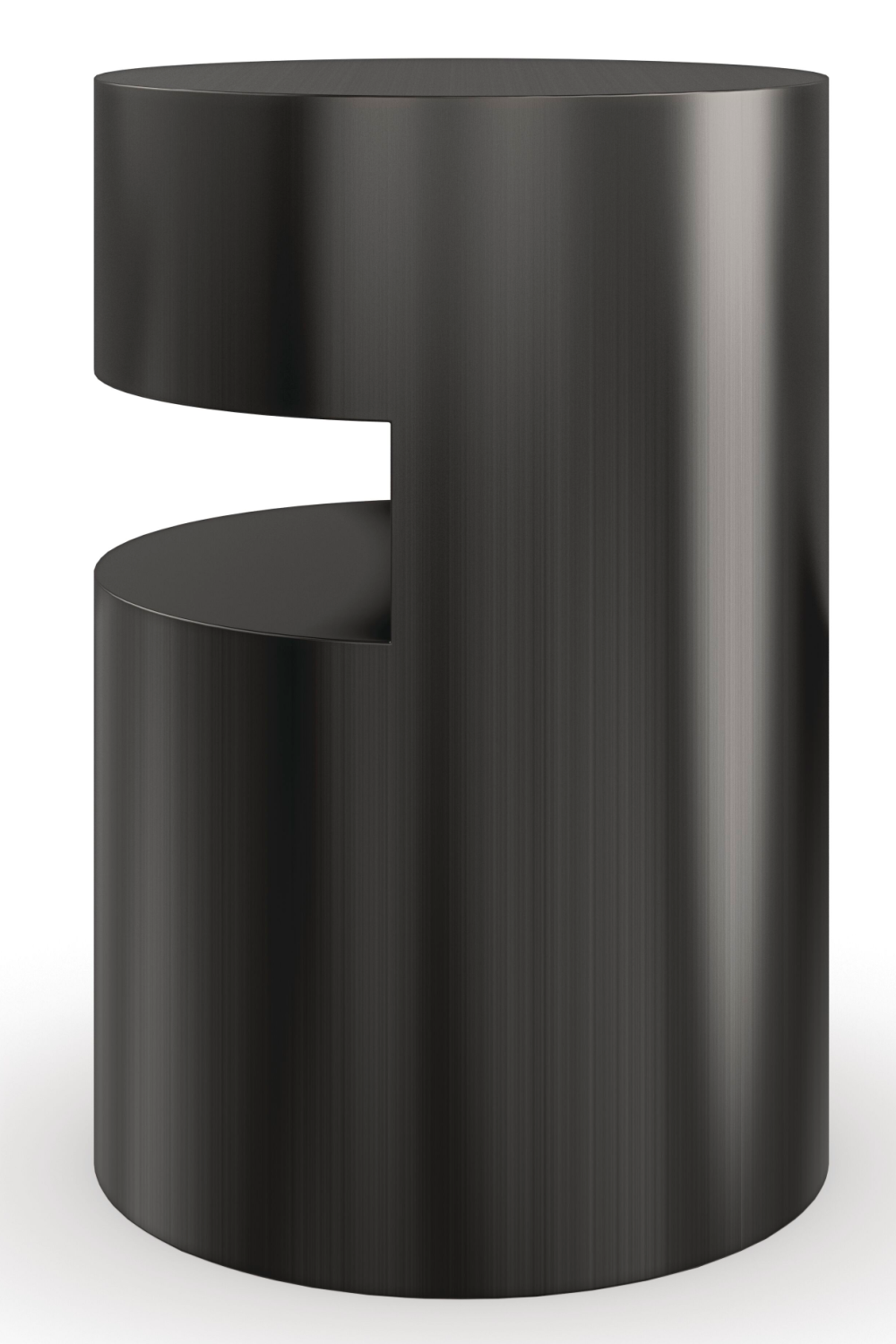  Black Cylindrical End Table | Oroa.com