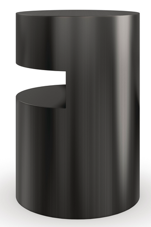   Black Cylindrical End Table | Oroa.com