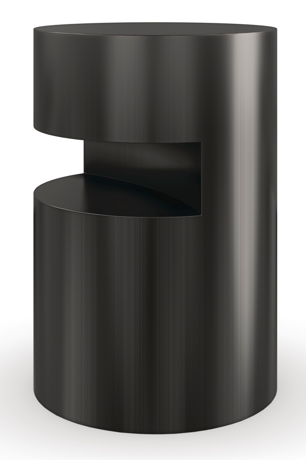   Black Cylindrical End Table | Oroa.com