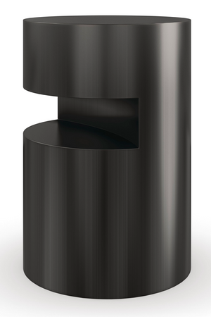   Black Cylindrical End Table | Oroa.com