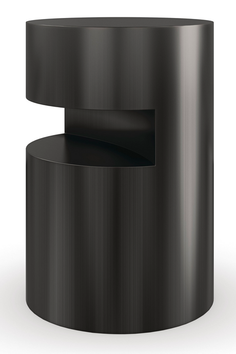   Black Cylindrical End Table | Oroa.com