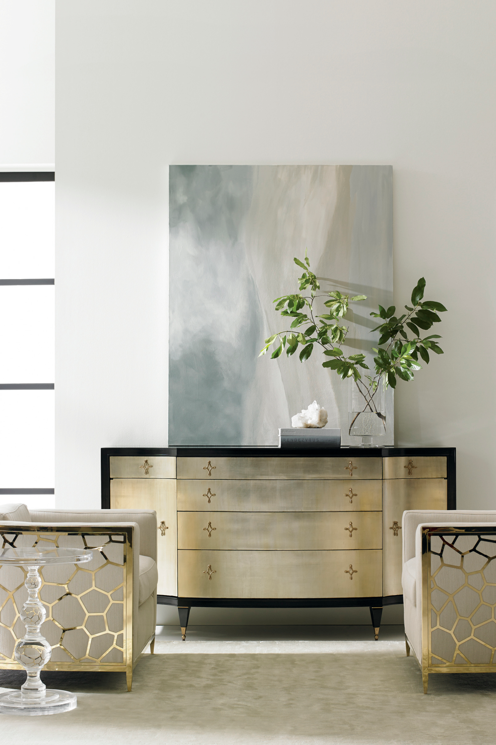   Acrylic Sculpted Side Table | Oroa.com