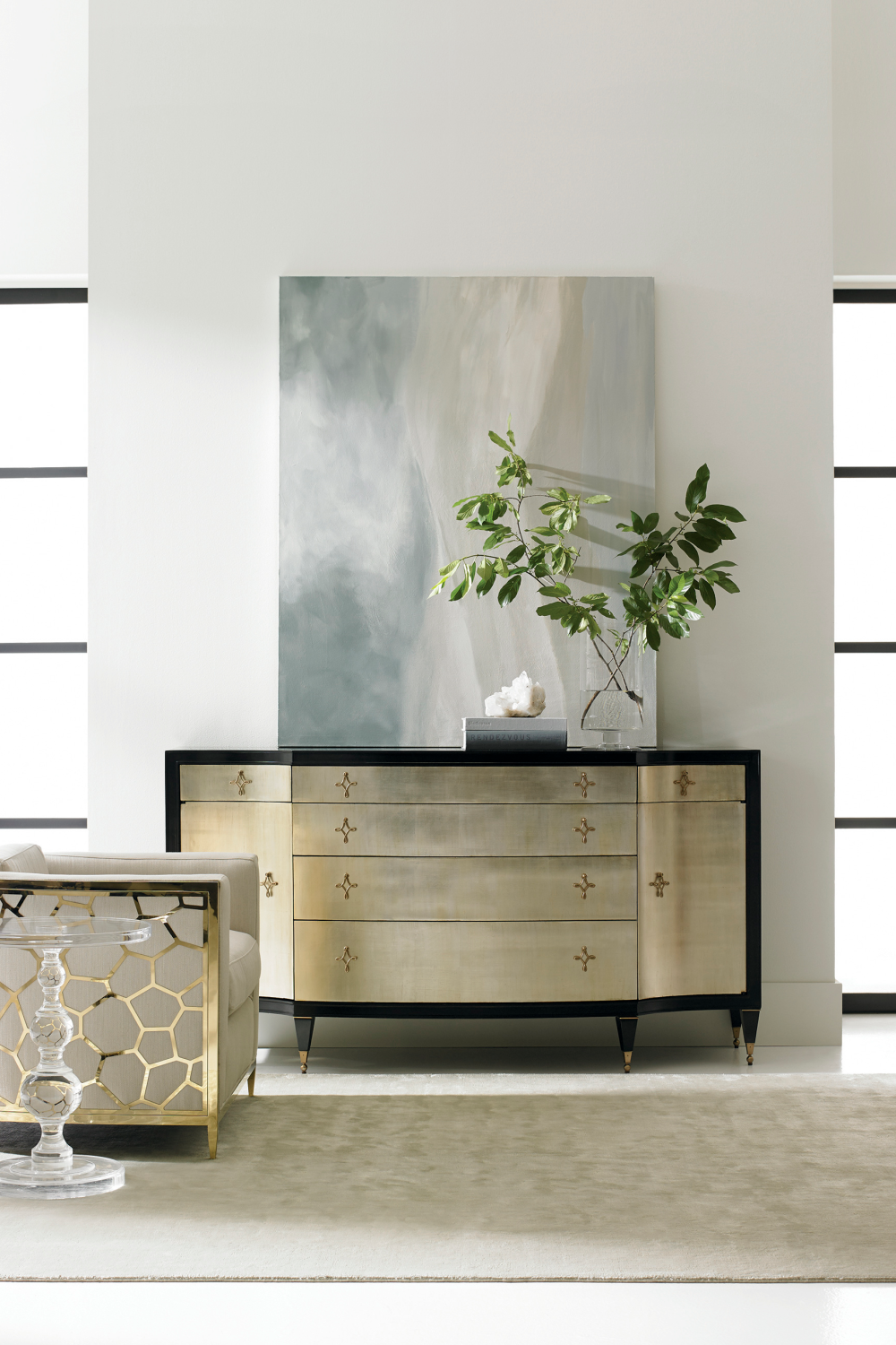   Acrylic Sculpted Side Table | Oroa.com