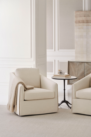   Skirted Swivel Chair | Oroa.com