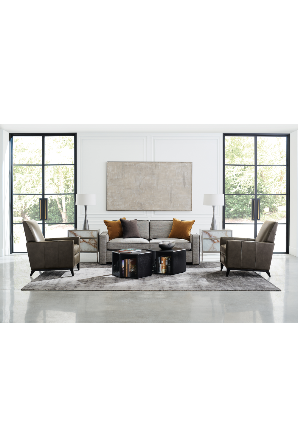   Black Leather Reclining Chair | Oroa.com