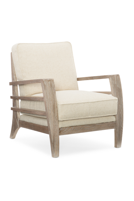   Wooden Cushioned Lounge Chair | Oroa.com