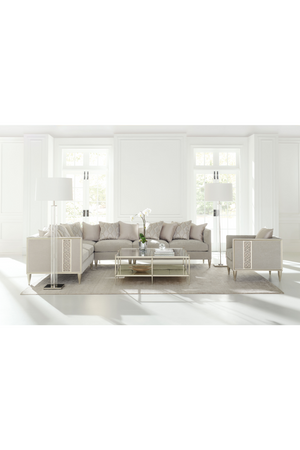   Taupe Modern Sectional Sofa | Oroa.com