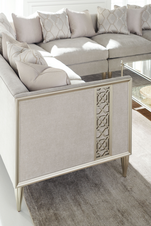   Taupe Modern Sectional Sofa | Oroa.com