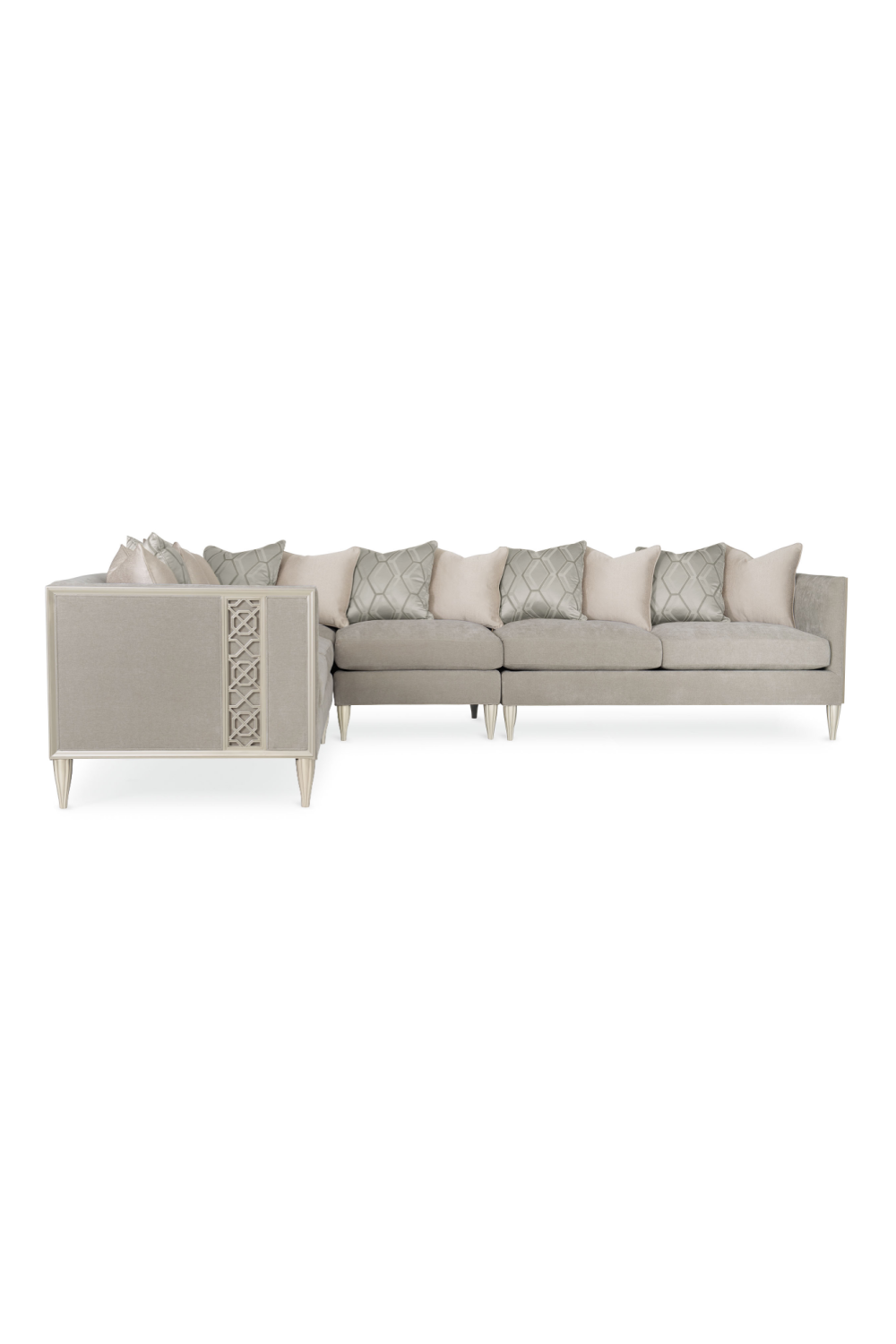   Taupe Modern Sectional Sofa | Oroa.com