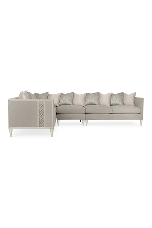   Taupe Modern Sectional Sofa | Oroa.com
