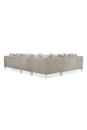   Taupe Modern Sectional Sofa | Oroa.com