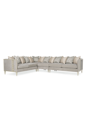   Taupe Modern Sectional Sofa | Oroa.com