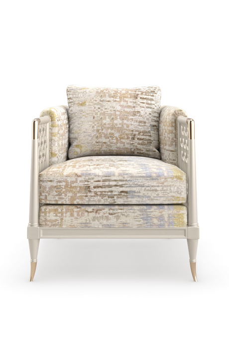   Fretwork Velvet Lounge Chair | Oroa.com