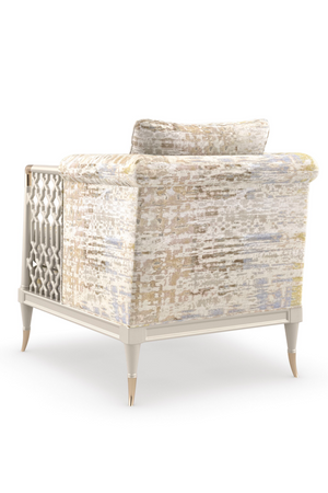   Fretwork Velvet Lounge Chair | Oroa.com