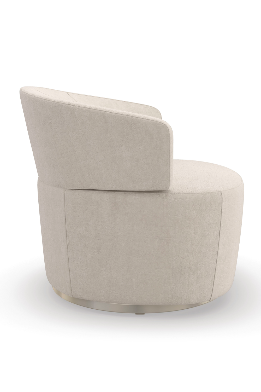   Cream Velvet Swivel Chair | Oroa.com