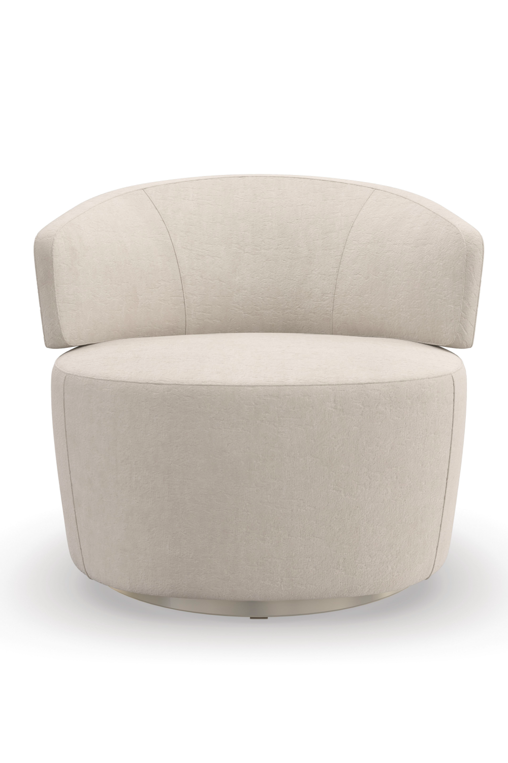   Cream Velvet Swivel Chair | Oroa.com