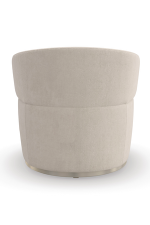   Cream Velvet Swivel Chair | Oroa.com