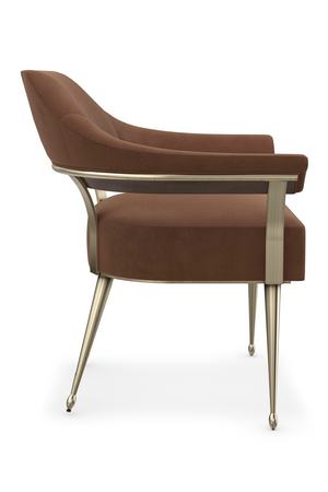   Brown Mohair Accent Chair | Oroa.com