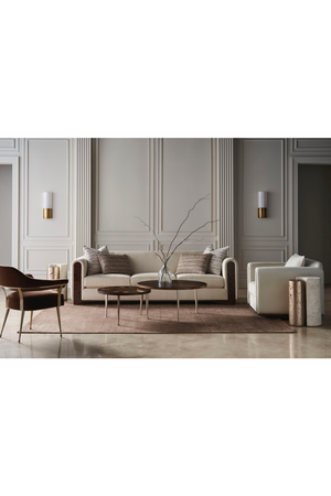   Brown Mohair Accent Chair | Oroa.com