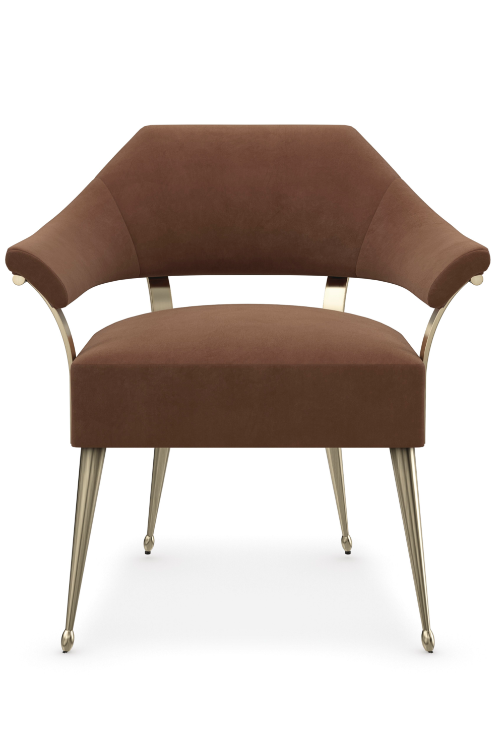   Brown Mohair Accent Chair | Oroa.com