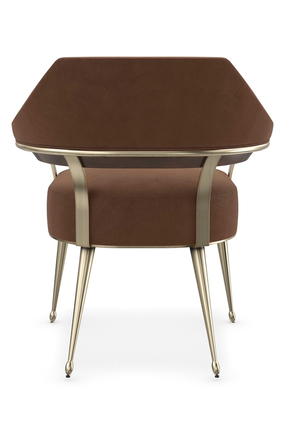   Brown Mohair Accent Chair | Oroa.com