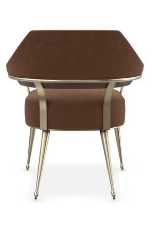   Brown Mohair Accent Chair | Oroa.com