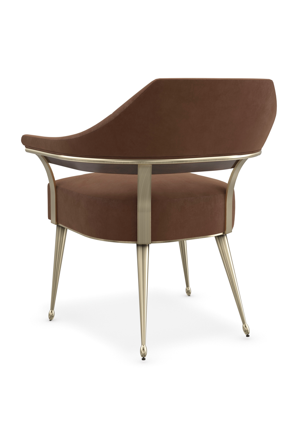   Brown Mohair Accent Chair | Oroa.com
