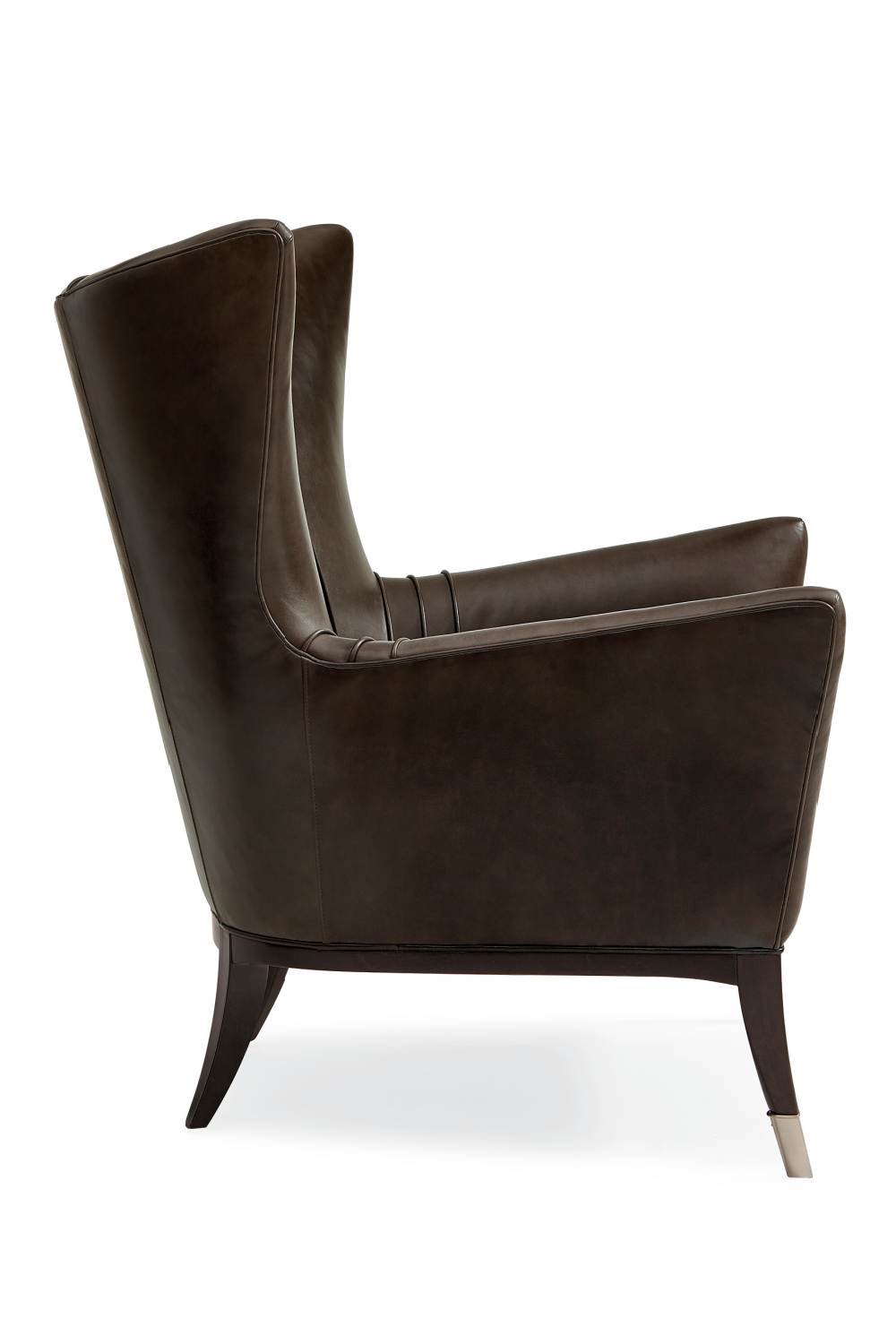   Brown Leather Wingback Chair | Oroa.com